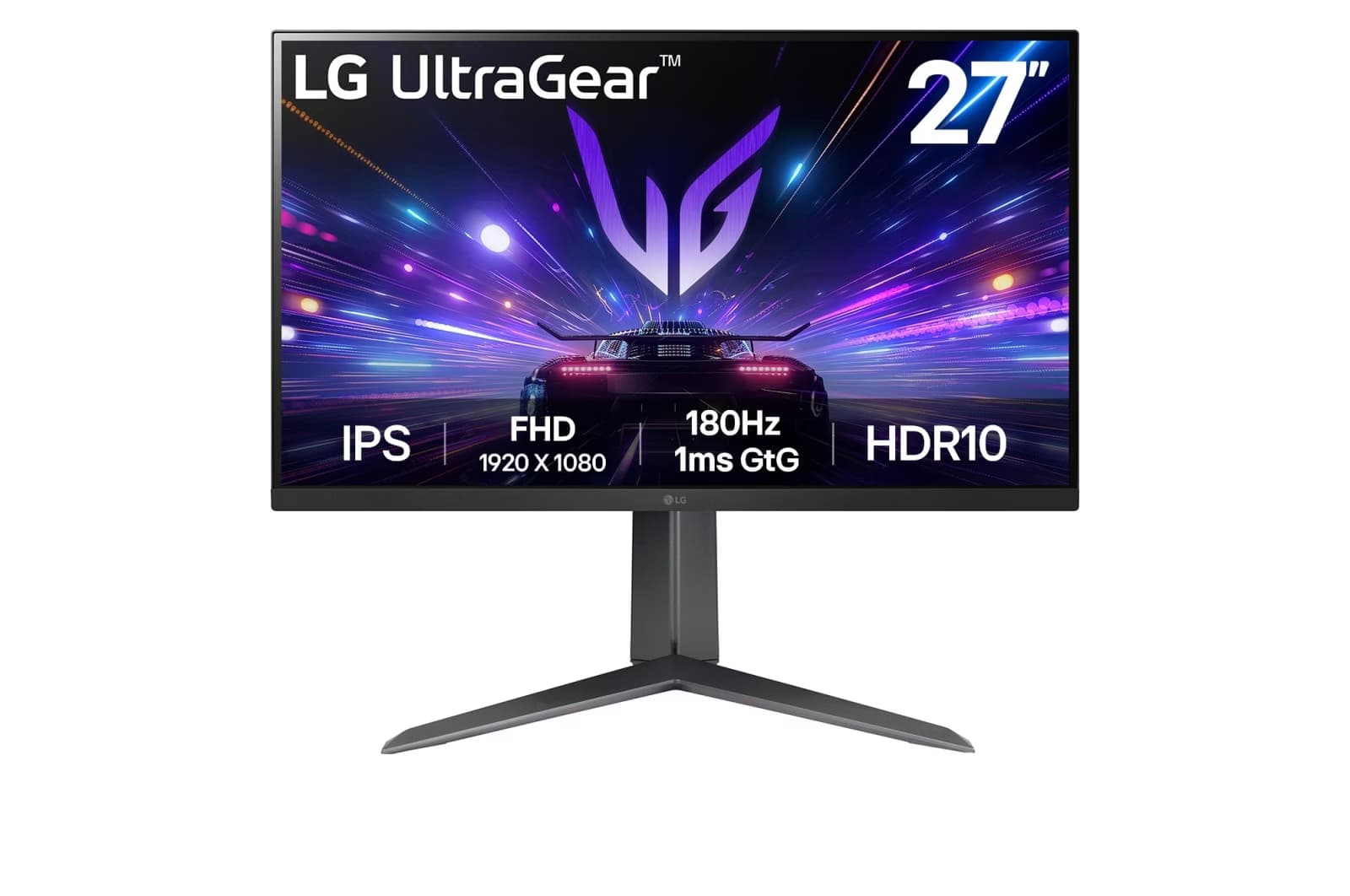 LG UltraGear™ 27" FHD Gaming Monitor, 180Hz Refresh Rate, 1ms (GtG) IPS, HDR10, & NVIDIA® G-SYNC® Compatible | 27GS65F-B – Buy Online