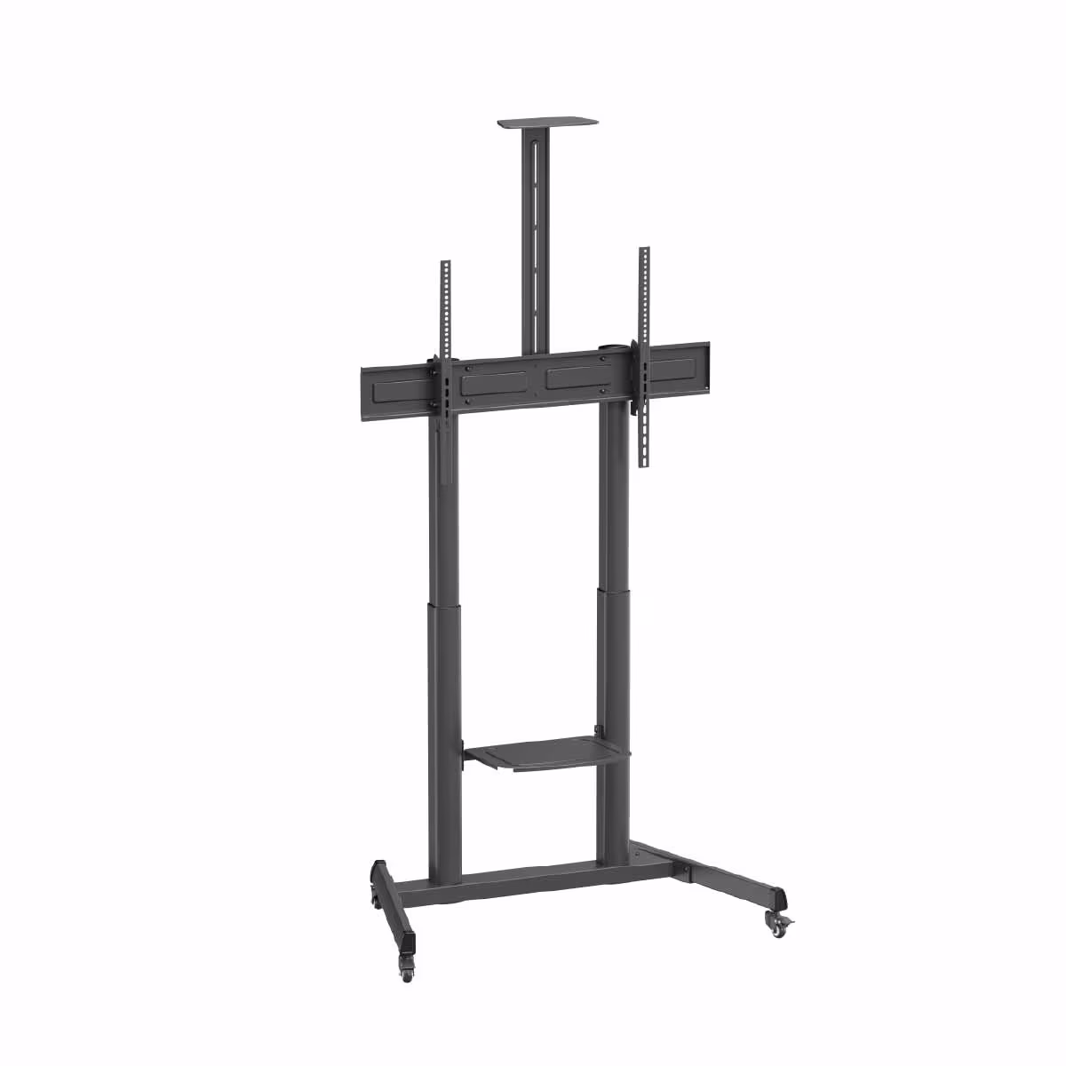 Skilltech SH 666TB Telescope Height-Adjustable Steel TV Cart With Quick-Release Spring Lock, Suitable for most 60''~ 100" Screen, 120kg (264lbs) – Buy Online