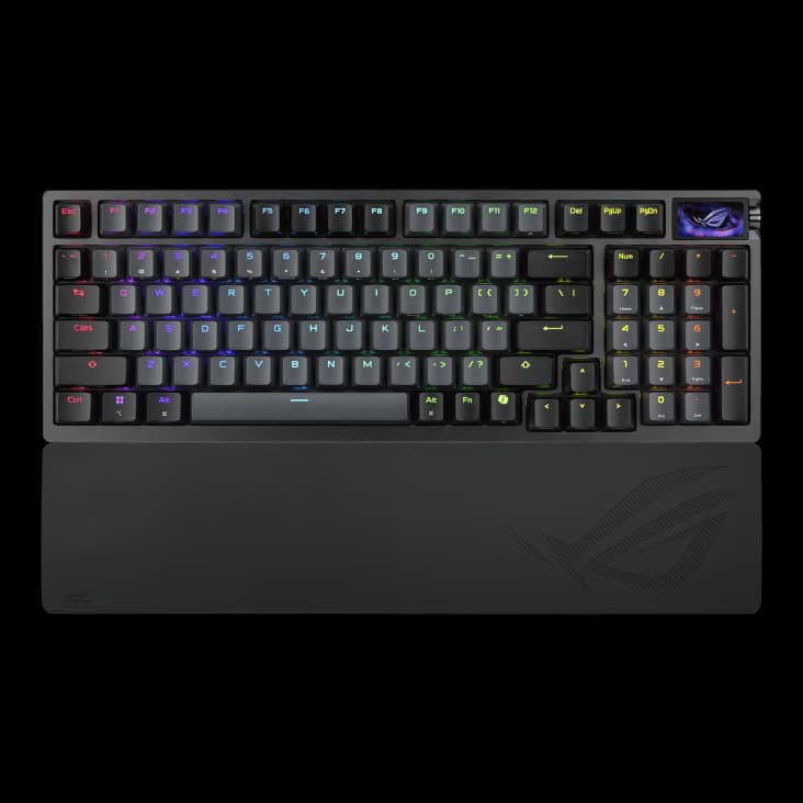 ASUS ROG Azoth 96 HE Black Gaming Keyboard, ROG HFX V2 Magnetic Switches, 8K Polling, OLED Display, Tri-Mode Wireless | 90MP040H-BKCA00 – Buy Online