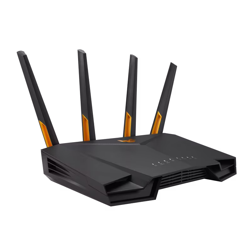 ASUS TUF Gaming AX4200 Dual Band WiFi 6 Gaming Router, With Mobile Game Mode, 2.5Gbps Port, 2.4 GHz Radio Frequency, 3 Steps Port Forwarding, AiMesh, Ai Protection Pro, Black | 90IG07Q0-MU9100 – Buy Online