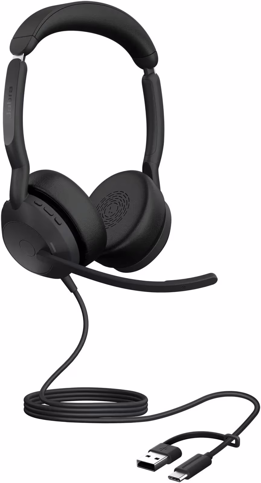 Jabra Evolve2 50 MS Stereo Wired Headset, USB-C and USB-A Connectivity, Microsoft Teams Certified, Active Noise Cancellation | 25089-999-799 – Buy Online