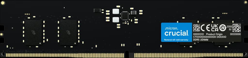 Crucial 32GB DDR5-5600 UDIMM Desktop Memory (RAM), CL46, Intel XMP 3.0 & AMD EXPO Support | CT32G56C46U5 – Buy Online