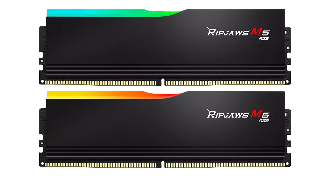 G Skill Ripjaws M5 RGB 96GB (2x48GB) DDR5 Memory Kit (RAM), 6400MTs, CL32-39-39-102 1.35V Intel XMP | F5-6400J3239F48GX2-RM5RK – Buy Online