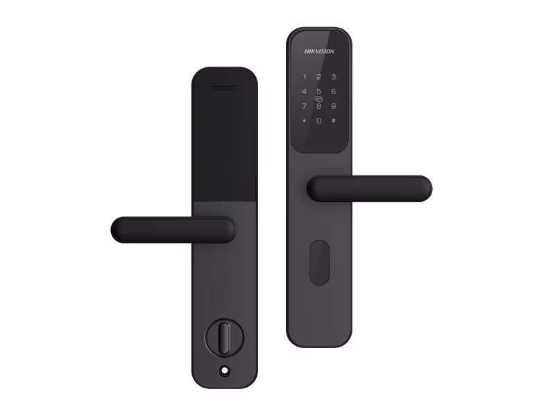Hikvision DS-K4SL500MKW Pro Smart Door Locks, Card, Mechanical key, In-line lock cylinder, Aluminum alloy, Support Door Opening info, Alarm Message Upload. Hikvision Door Lock, No Remote Control – Buy Online