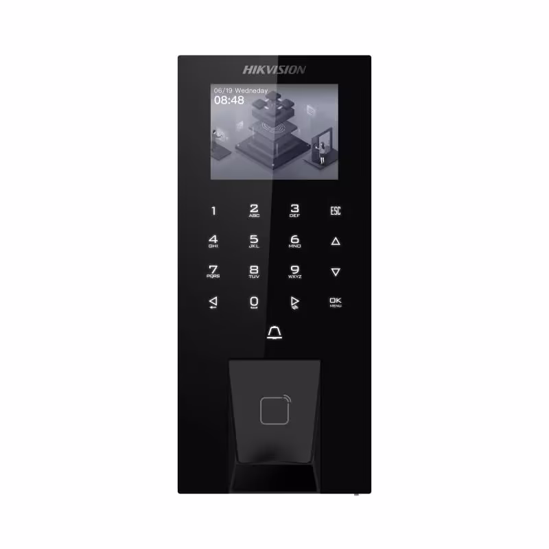 Hikvision DS-K1T807MBFWX-E1 Pro Fingerprint Access Control Terminal, With Touch Buttons, 2.4-inch LCD screen, Supports Bluetooth, Card – Buy Online
