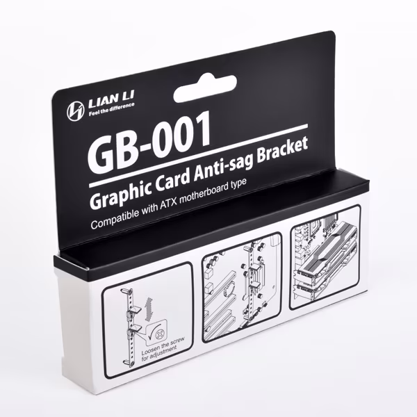 Lian Li Graphic Card Anti-sag Bracket, compatible with ATX and E-ATX sized motherboard, Provide extra support to graphic cards, Improves the look of your PC | GB-001 – Buy Online