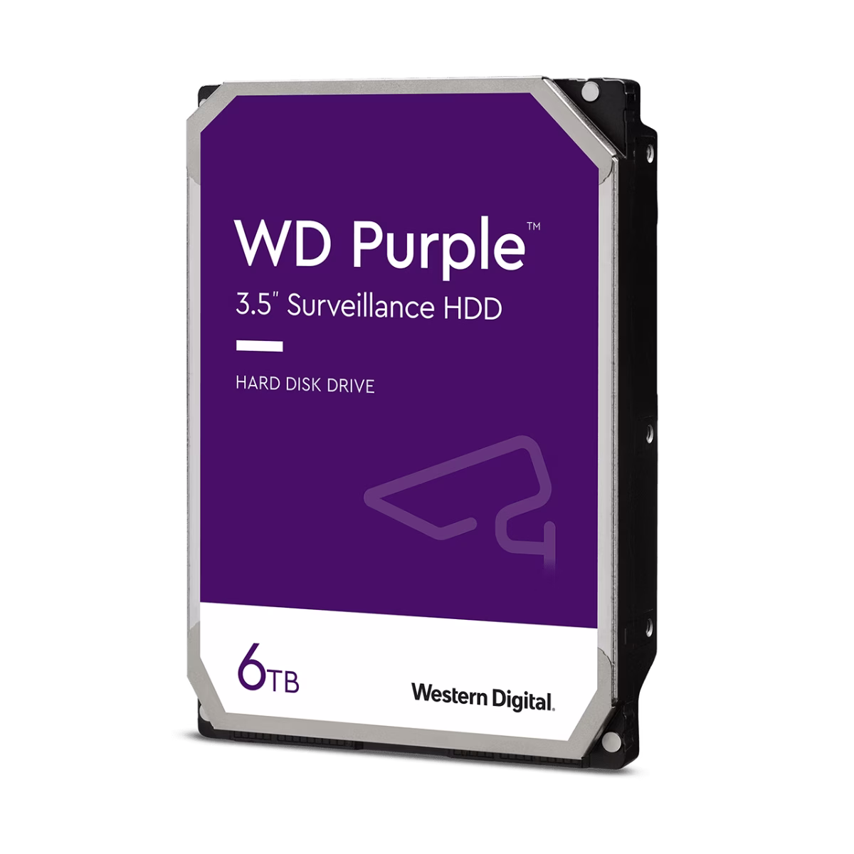 Western Digital Purple 6TB 3.5'' Surveillance Hard Drive, SATA 6 Gb/s, 256MB Cache Size, 5400 Rpm, CMR Recording Technology, Built to Handle Up to 64 Cameras Per Drive | WD64PURZ – Buy Online