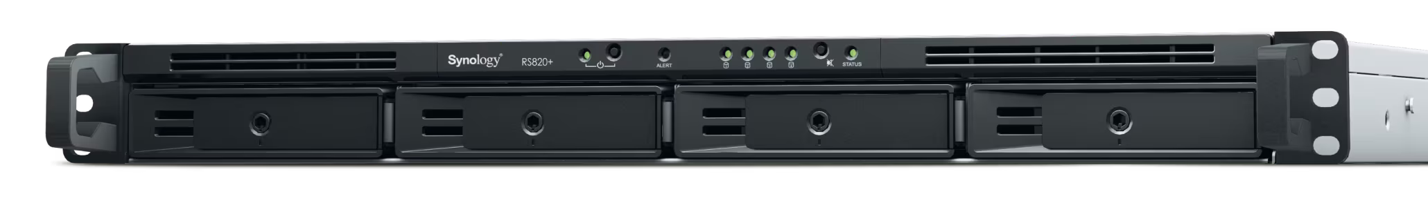 Synology 4bay NAS RackStation (Diskless), 2 GB DDR4 non-ECC, Intel Atom C3538 CPU, Dual Power Supply | RS820RP+ – Buy Online