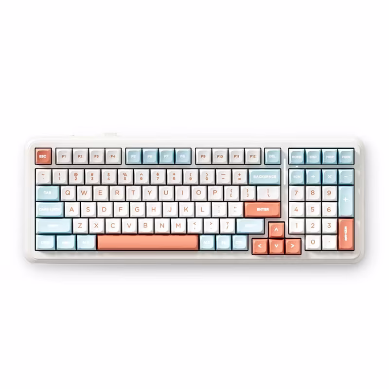 MCHOSE K99 V2 Wireless Gasket Mechanical Keyboard, Icy Creamsicle Switches, & 8000mAh Battery, Horizon Orange | MC-K99V2-3 – Buy Online