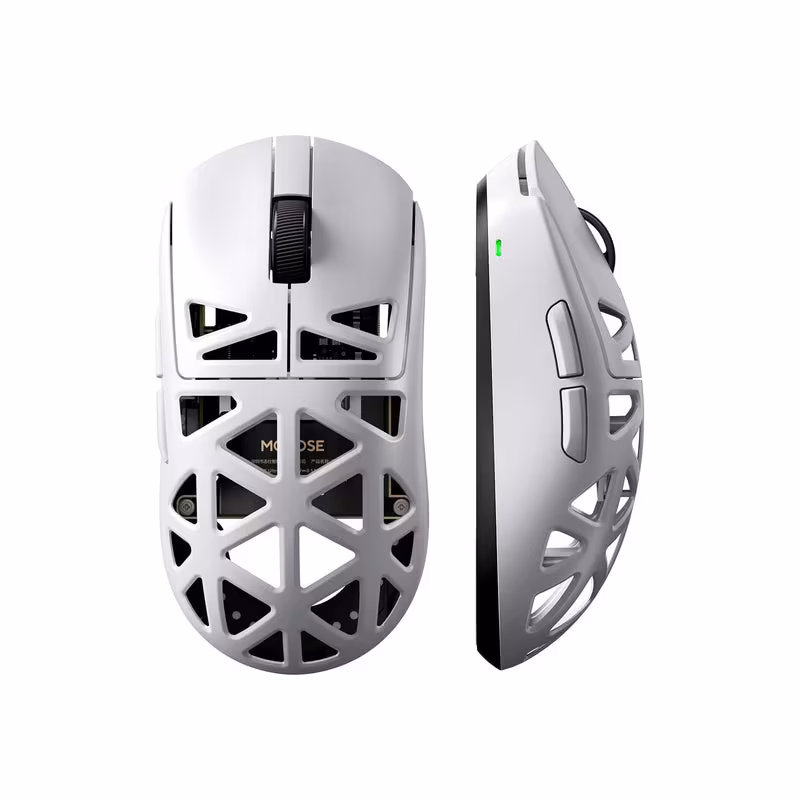 MCHOSE A7X Ultra Magnesium Alloy Wireless Gaming Mouse, PAW3950TI Sensor, 8K Polling, & ICEFLOW Glacier Coating, White | MC-A7X-1 – Buy Online