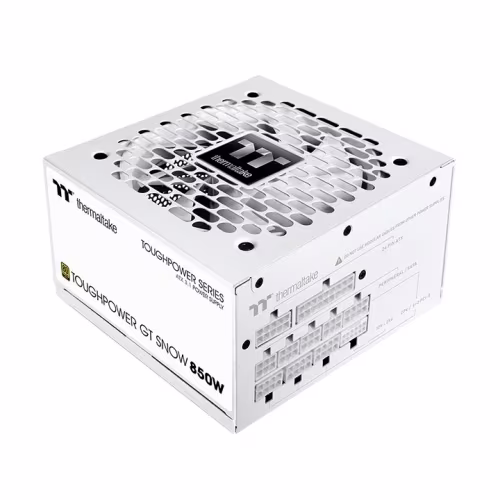 Thermaltake TOUGHPOWER GT Snow 850W Fully Modular Power Supply (PSU), 80 PLUS Gold, ATX 3.1 & PCIe 5.0 Ready, 12V-2x6 Connector | PS-TPT-0850FNFAGK-W – Buy Online