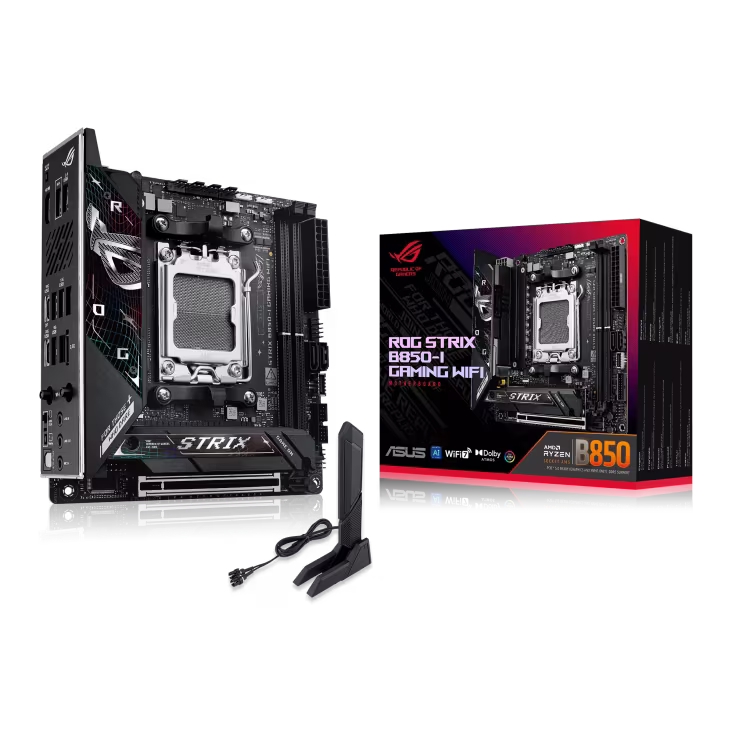 AMD Ryzen 7 9800X3D Desktop Processor + ASUS ROG STRIX B850-I GAMING WIFI Motherboard – Buy Online
