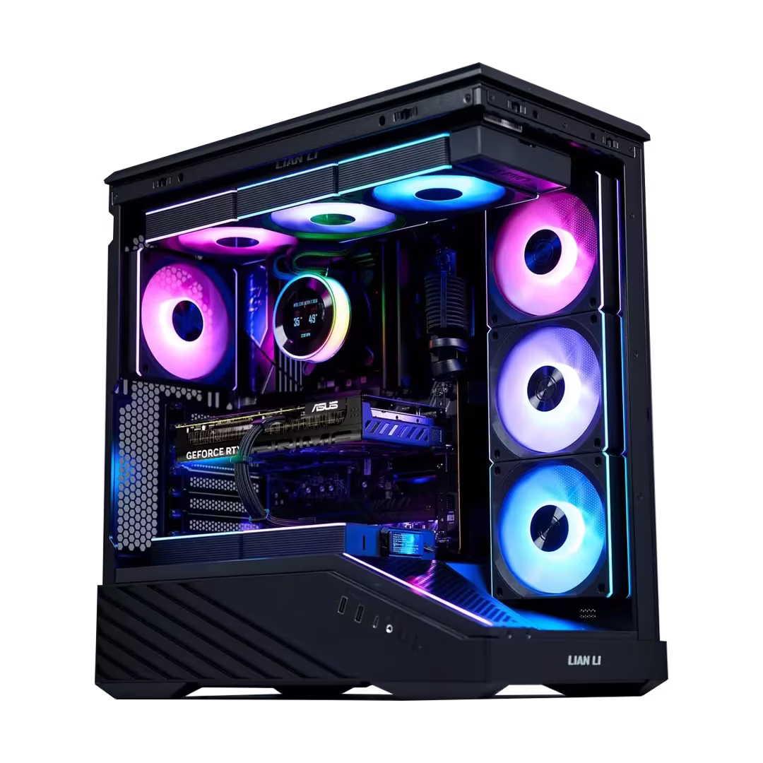 Elite Gaming PC: AMD Ryzen 7 9800X3D + ASUS PRIME RTX 5070 12GB GDDR7, 32GB DDR5 6000MHz RGB, 2TB PCIe NVMe SSD, 360mm Lian Li HYDROSHIFT II LCD AIO, 850W Platinum ATX 3.1 PSU, WiFi 6E, Lian Li V100R ARGB Case – Buy Online