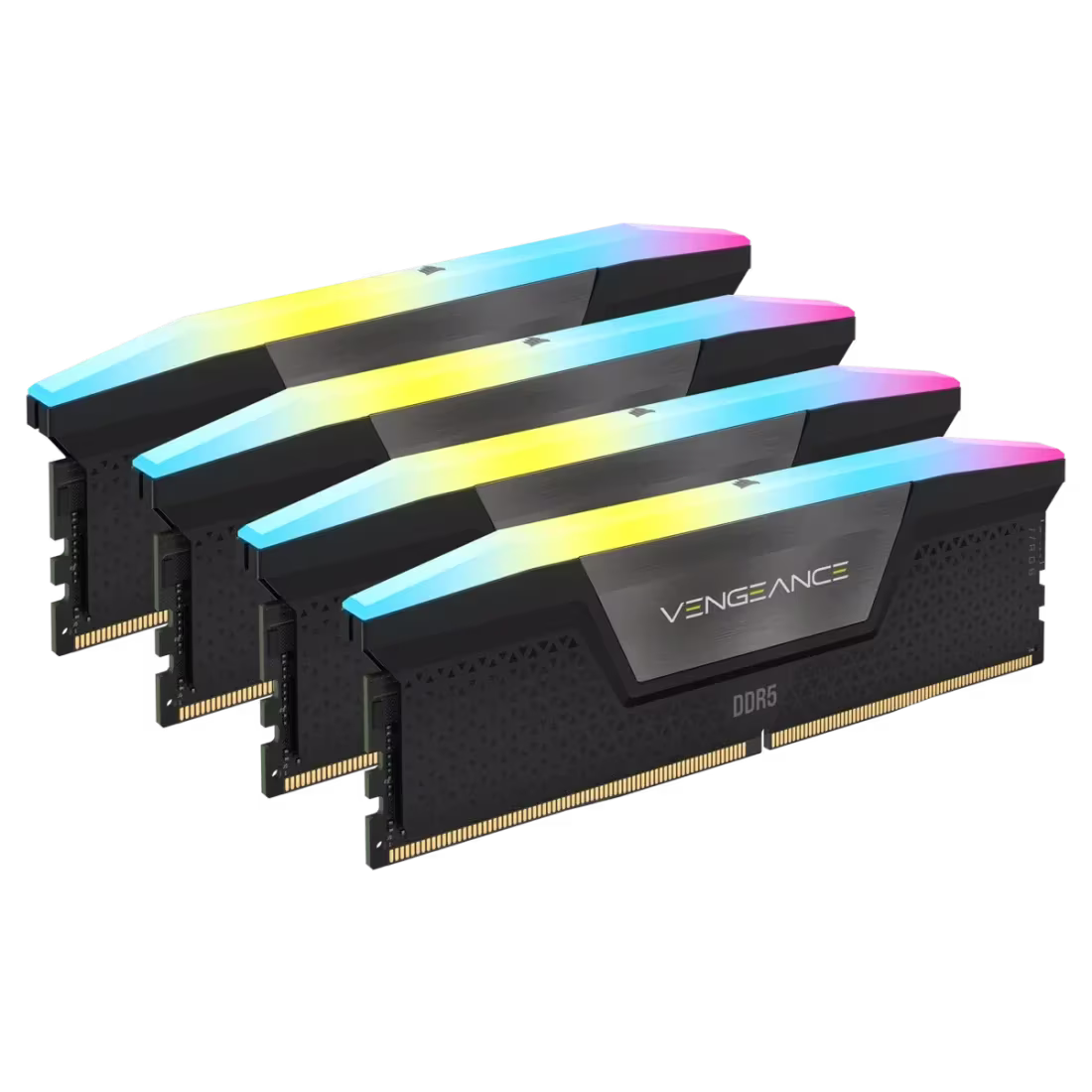 Corsair VENGEANCE RGB 192GB (4x48GB) DDR5 DRAM 5200MT/s CL38 Memory Kit RAM, Black | CMH192GX5M4B5200C38 – Buy Online