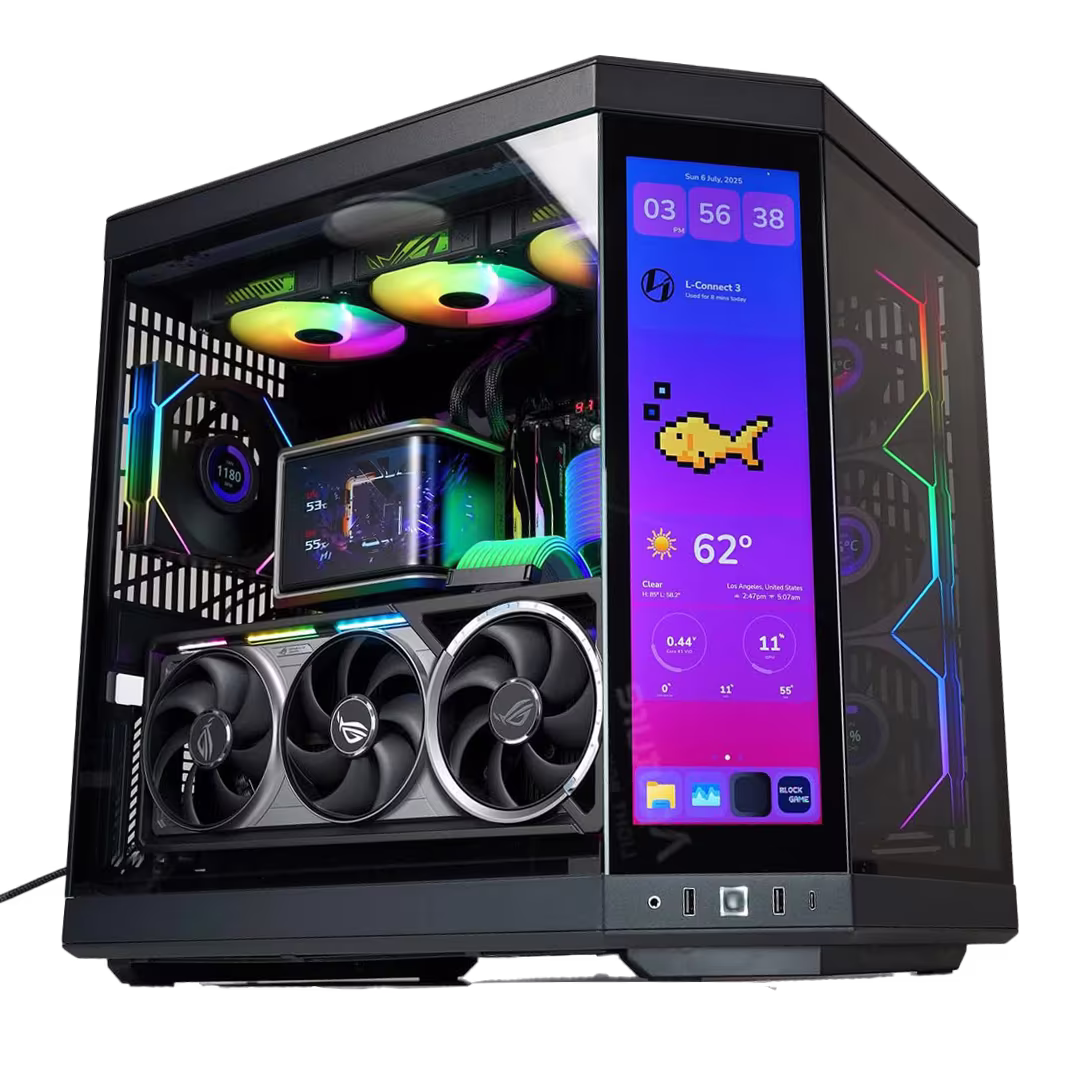 Gaming PC, Ryzen 9 9950X3D (16 Cores), ASUS ROG RTX 5090 OC 32GB, 32GB DDR5 6000, 1TB Gen5 SSD, HYTE Y70 Touch – Buy Online