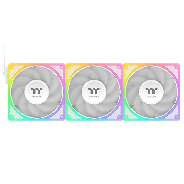 Thermaltake TOUGHFAN EX 120 ARGB Sync PC Cooling Fan - White (3-Fan Pack) | CL-F211-PL12SW-A